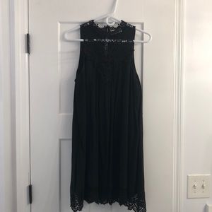 Black midi dress